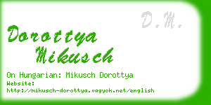 dorottya mikusch business card